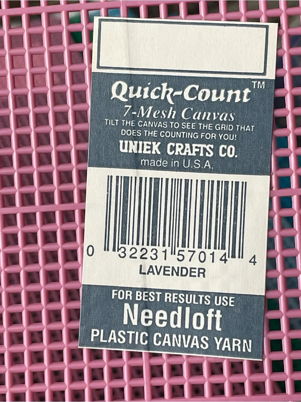 Quick Count plastic canvas sheets letters bundle Uniek Crafts USA